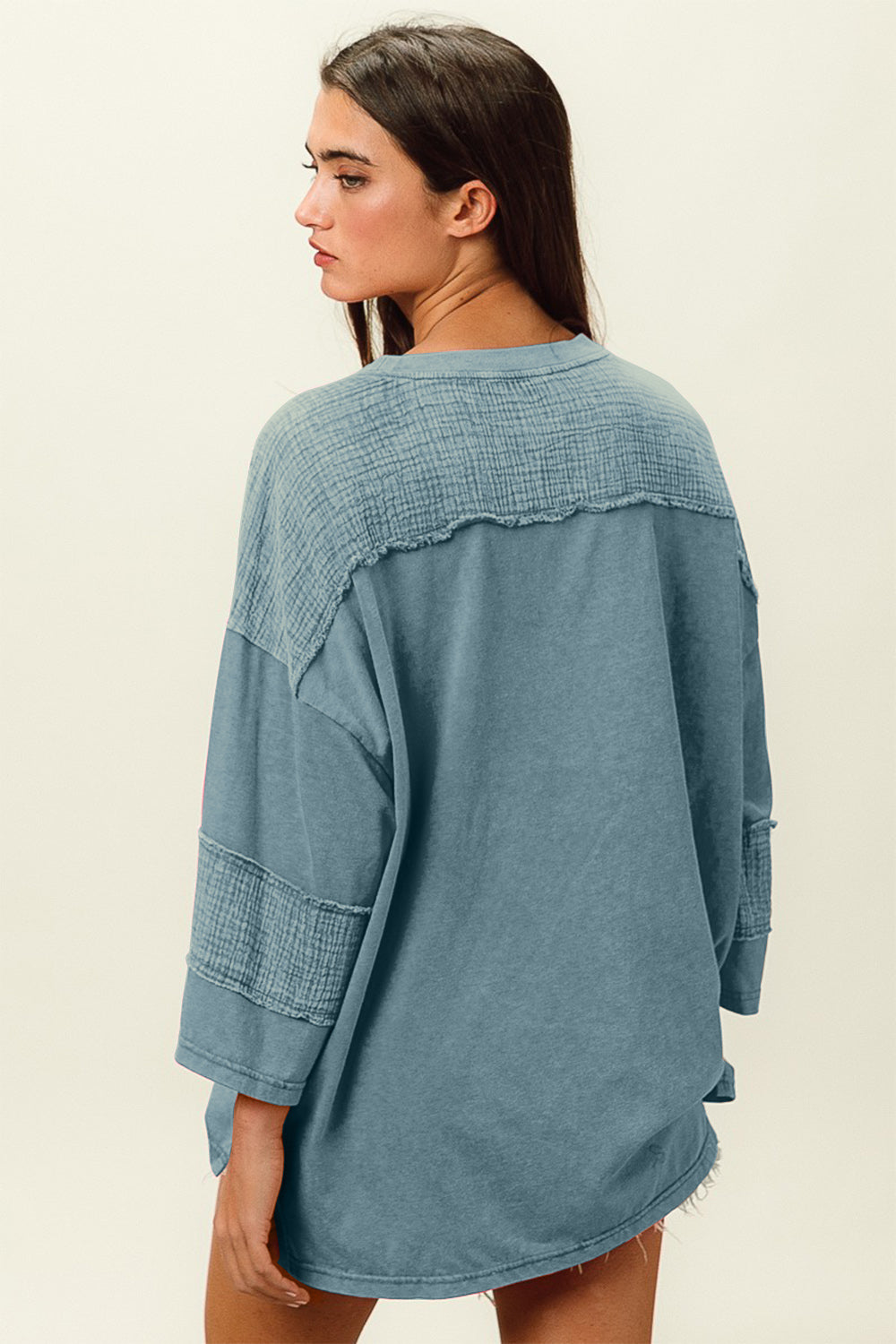 Oversized High-Low Washed T-Shirt